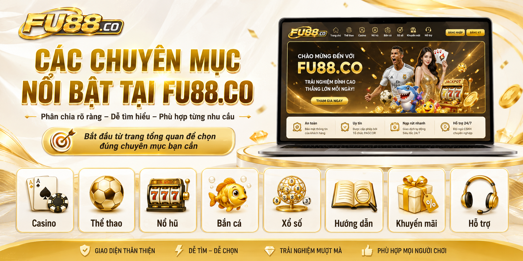 Các chuyên mục nổi bật tại FU88.co