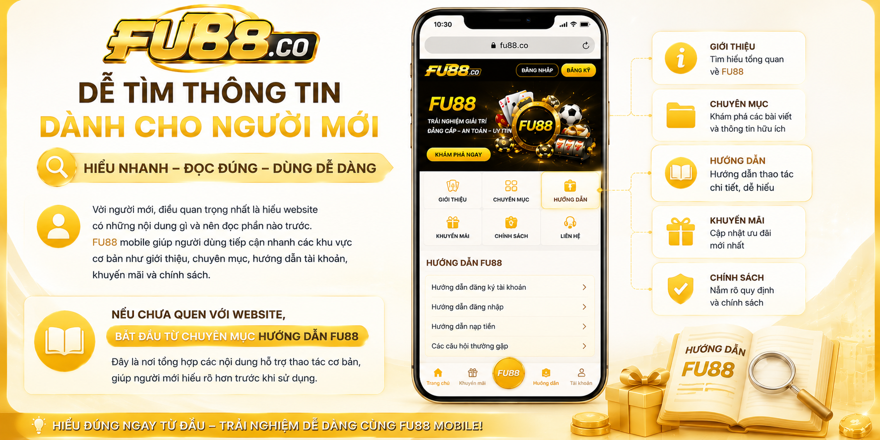 FU88 Dễ tìm thông tin cho người mới