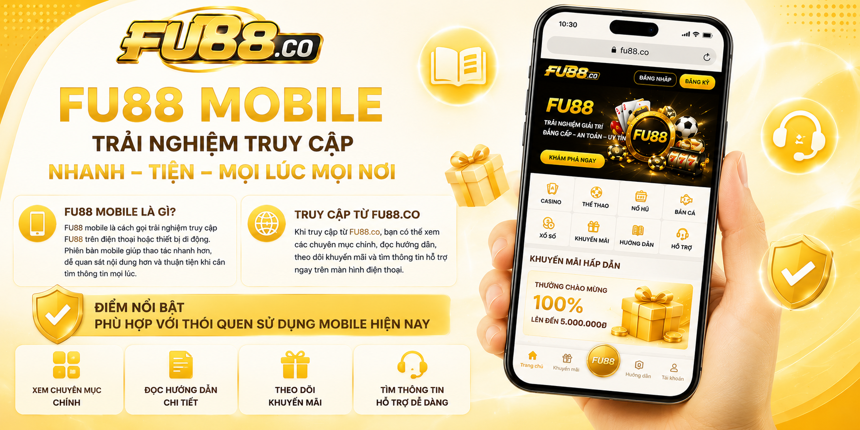 FU88 Mobile trải nghiệm truy cập